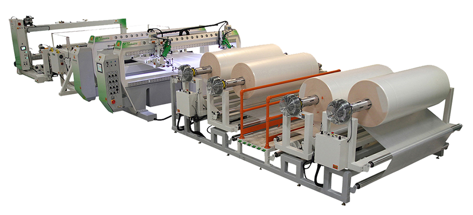 Miller Weldmaster Moduline geautomatiseerde productiemachine voor hoezen en dekzeilen