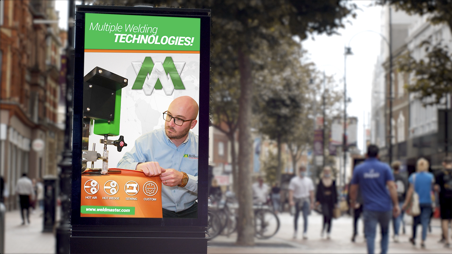 afwerkingsmachines voor borden en spandoeken 